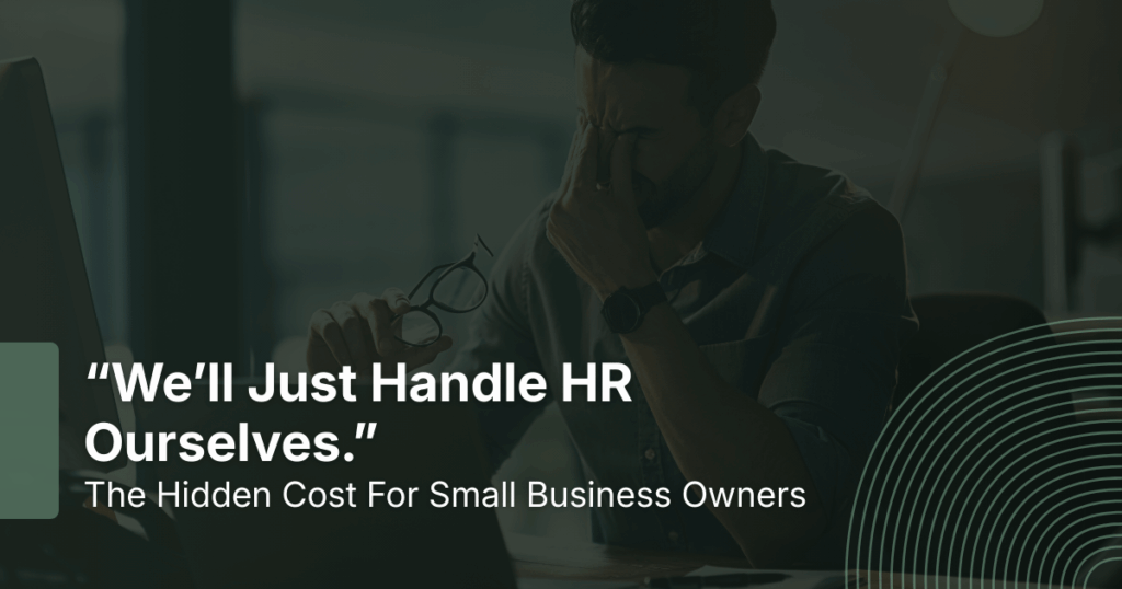 concept-stressed out small business owner due to DIY HR management